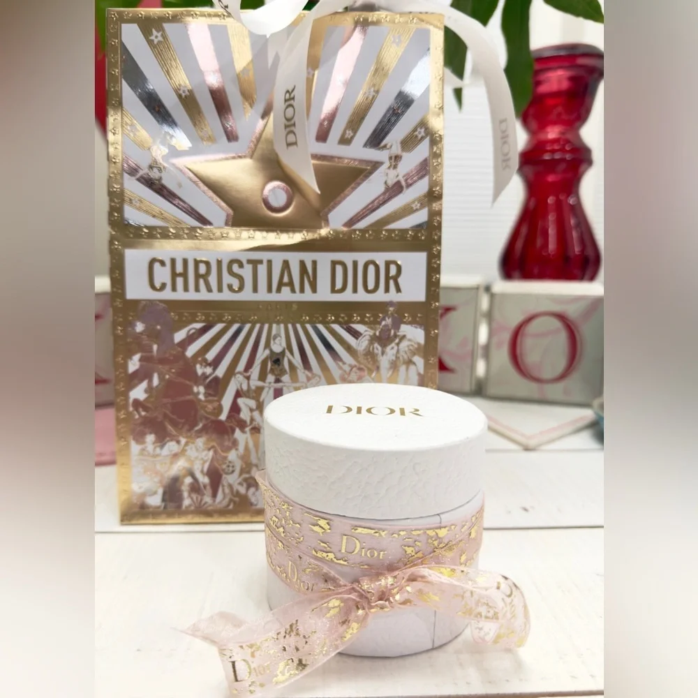 Dior Silk Twilly Ribbon Bag Scarf w Gift Bag